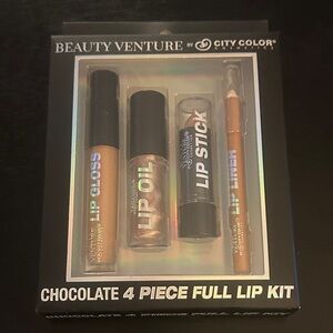 City Color Beauty Venture Chocolate Four-Piece Lip Kit - Brown Shades